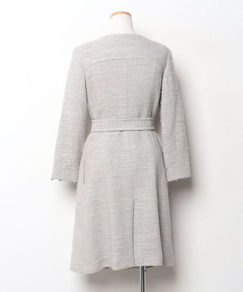 theory luxe（セオリーリュクス） ノーカラーコート 38 グレー