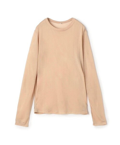 新品 BASERANGE バンブー Tシャツ ベージュ 長袖 トップス 大人気 バンブーTシャツ ベージュ baserange ベースレンジ Baserange