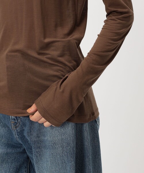 BASERANGE（ベースレンジ） tシャツ バンブー ロングスリーブプル