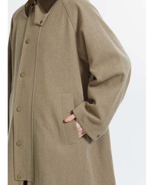 Barbour エクスモア　ステンカラーコート 38サイズ セージ Barbour エクスモアステンカラーコート 38サイズ セージ