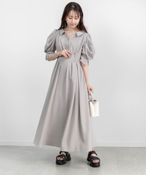 「RANDA」 シャツワンピース 1 ピンク レディース_画像3