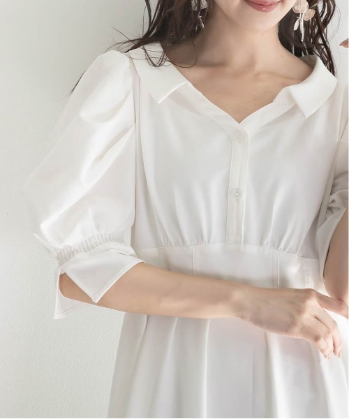 「RANDA」 シャツワンピース 1 ピンク レディース_画像8