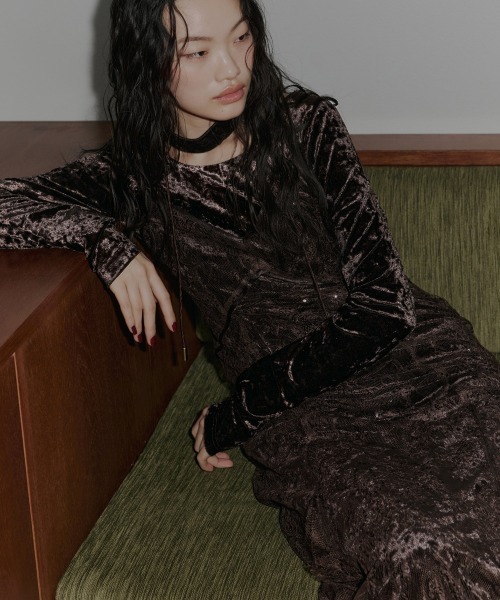 スーツ・フォーマル・ドレス ANDRESD sparkle lace velour dress sparkle lace velour dress | ANDRESD