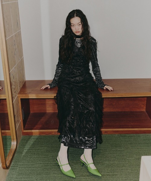 スーツ・フォーマル・ドレス ANDRESD sparkle lace velour dress sparkle lace velour dress | ANDRESD