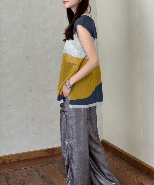 「Per sist ence」 ノースリーブニット FREE グレー レディース_画像5