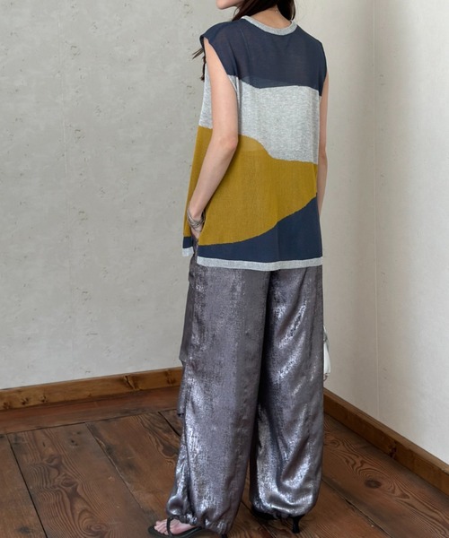 「Per sist ence」 ノースリーブニット FREE グレー レディース_画像6