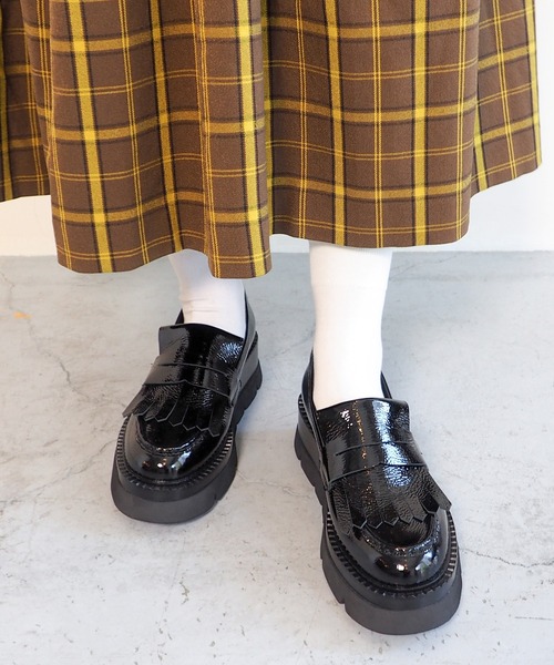 「cava cava」 シューズ 22.5cm ボルドー レディース_画像6