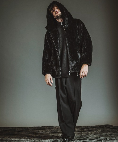 NO ID.（ノーアイディー） ブルゾン アウター mj11322-フェイクファー