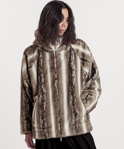 NO ID.（ノーアイディー） ブルゾン アウター mj11322-フェイクファー