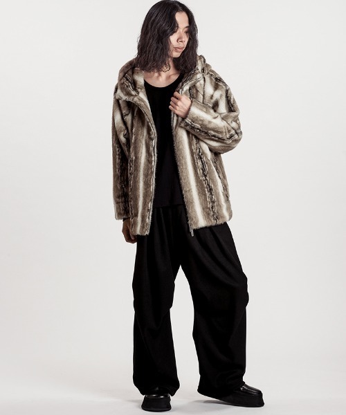 NO ID.（ノーアイディー） ブルゾン アウター mj11322-フェイクファー