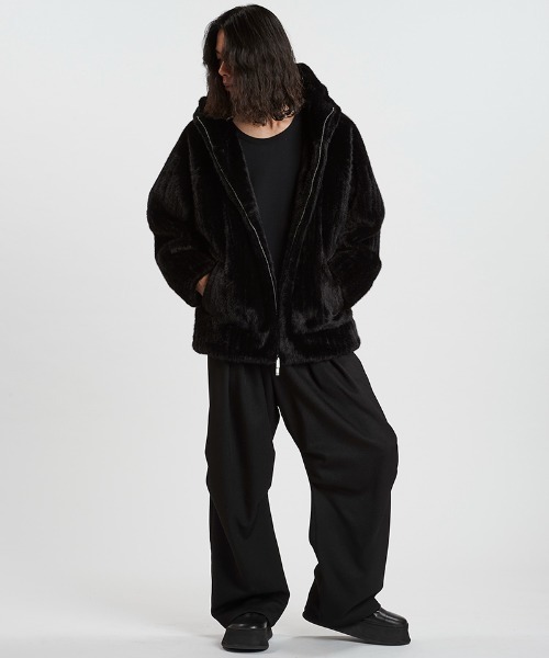 NO ID.（ノーアイディー） ブルゾン アウター mj11322-フェイクファー