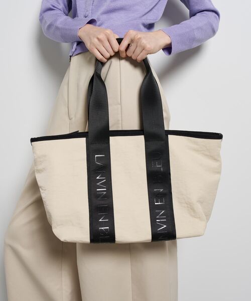 LANVIN en Bleu トートバッグ ロゴテープワイドトートバッグ