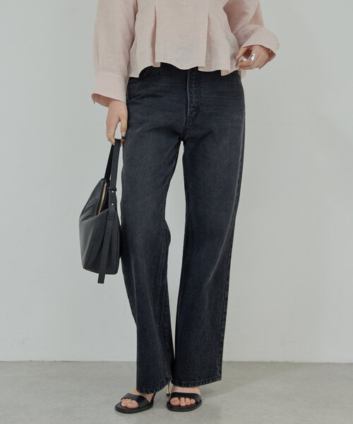 「GALLARDAGALANTE」 デニムパンツ 1 ブラック レディース_画像2