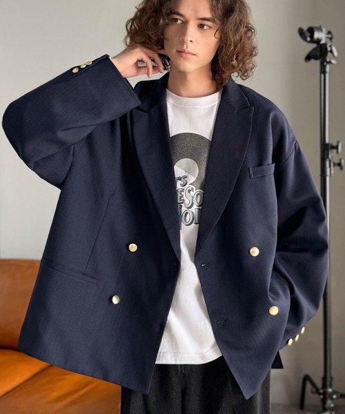 「classicalelf」 テーラードジャケット X-LARGE ブラック メンズ_画像5