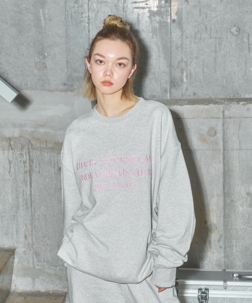 「JUST A NOON」 セットアップ FREE グレー レディース_画像6