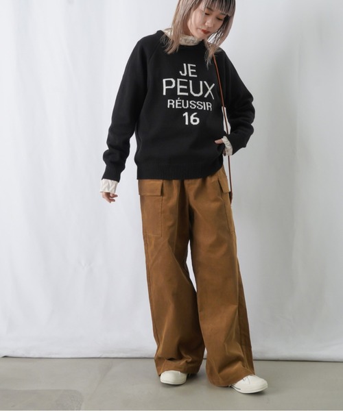 「LUCA/LADY LUCK LUCA」 長袖ニット FREE グレー レディース_画像2