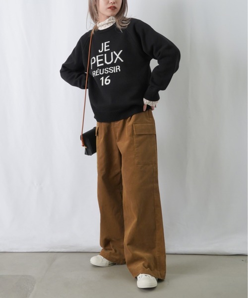 「LUCA/LADY LUCK LUCA」 長袖ニット FREE グレー レディース_画像3