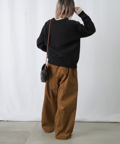 「LUCA/LADY LUCK LUCA」 長袖ニット FREE グレー レディース_画像4