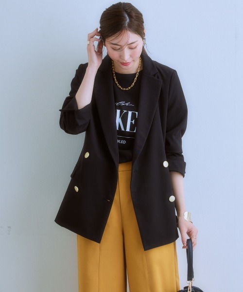 7days Life Styling テーラードジャケット M ベージュ レディース