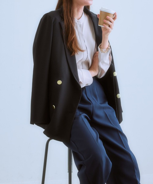 7days Life Styling テーラードジャケット M ベージュ レディース