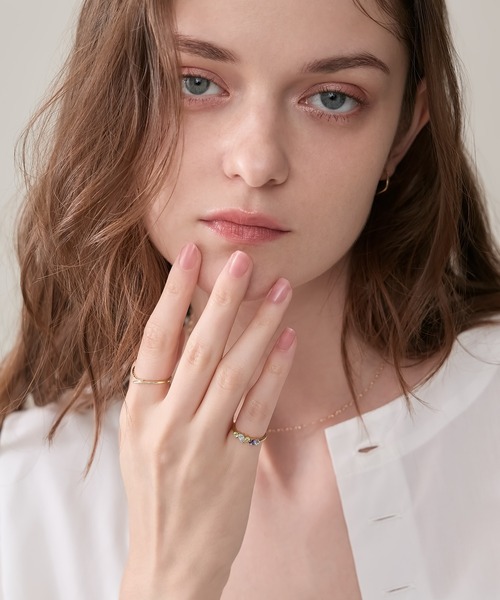 NOJESS（ノジェス） 指輪 リング ゴールドマルチストーンピンキー