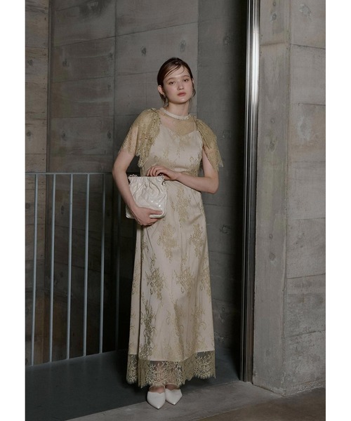 LE'RURE ドレス Lace layered scallop dress : ZOZOTOWN Yahoo!店