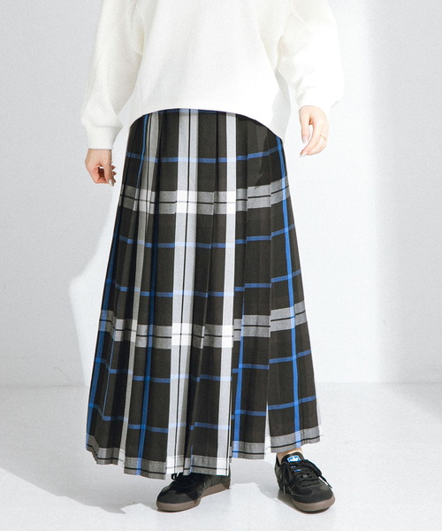 URBAN RESEARCH Sonny Label プリーツスカート 36 ブラック系その他