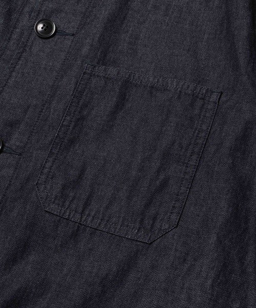 ステンカラーコート コート RINSE WASH 6oz SUPER LIGHT DENIM / UTILLITY COAT /M261105 メンズの画像