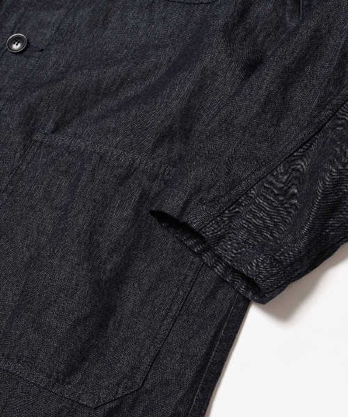 ステンカラーコート コート RINSE WASH 6oz SUPER LIGHT DENIM / UTILLITY COAT /M261105 メンズの画像