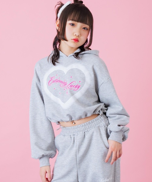 ANAP GiRL（アナップガール） オーバークロップドラメスウェット