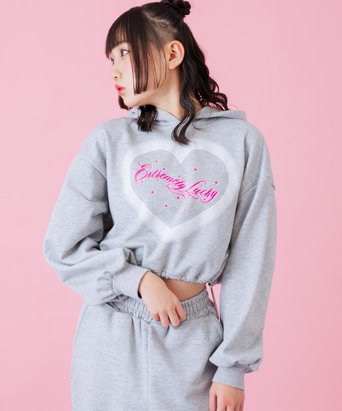 ANAP GiRL（アナップガール） オーバークロップドラメスウェット 