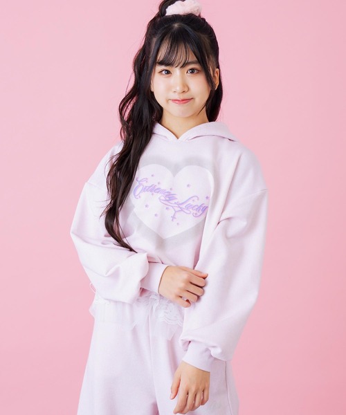 ANAP GiRL（アナップガール） オーバークロップドラメスウェット