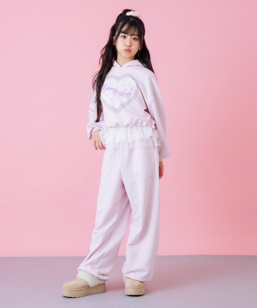 ANAP GiRL（アナップガール） オーバークロップドラメスウェット 