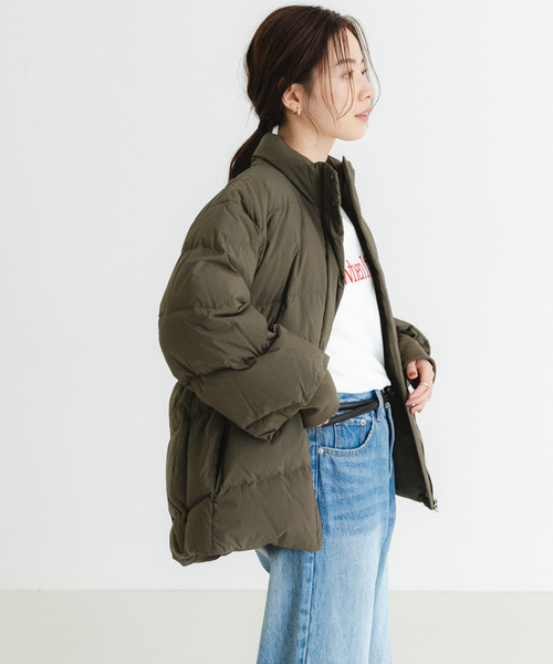 新品タグ付き！ アーバンリサーチ ドロストダウンコート カーキ URBAN RESEARCH（アーバンリサーチ） ダウンジャケット FREE カーキ