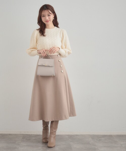 「couture brooch」 長袖ニット 38 アイボリー レディース_画像2