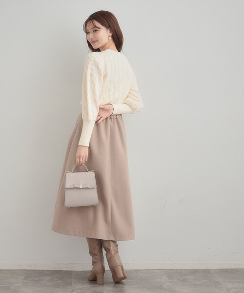 「couture brooch」 長袖ニット 38 アイボリー レディース_画像4