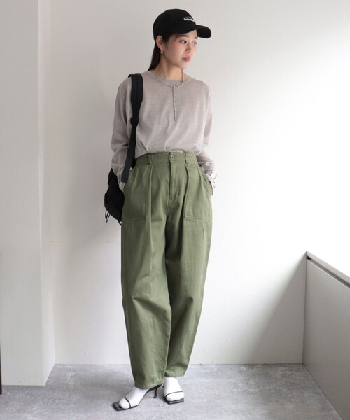 「fredy emue」 長袖カットソー 38 サックスブルー レディース_画像6