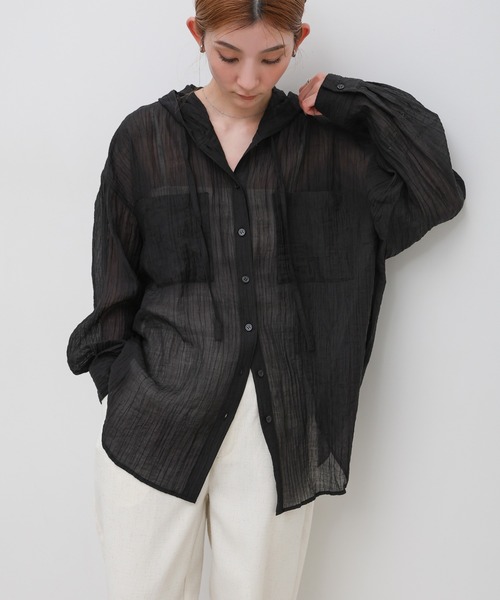 select MOCA（セレクトモカ） ブラウス シャツ 「ZOZO限定」フード付き
