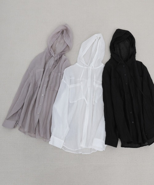 select MOCA（セレクトモカ） ブラウス シャツ 「ZOZO限定」フード付き