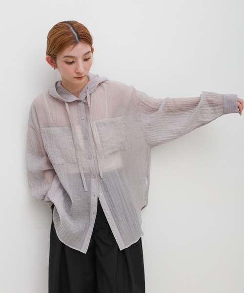 select MOCA（セレクトモカ） ブラウス シャツ 「ZOZO限定」フード付き