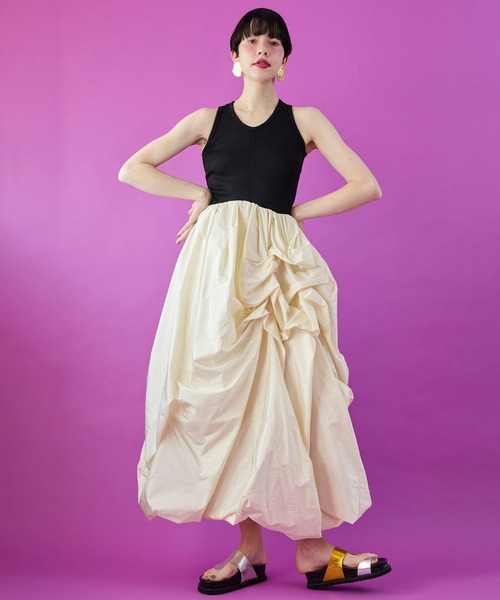 ワンピース FLOWER TUCK TANK DOCKING OPの画像