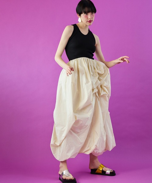 ワンピース FLOWER TUCK TANK DOCKING OPの画像