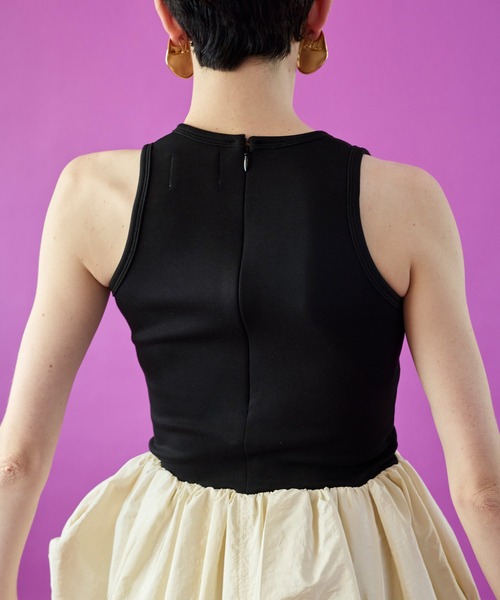 ワンピース FLOWER TUCK TANK DOCKING OPの画像