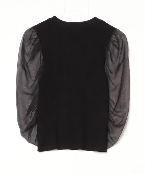 「SNIDEL」 7分袖ニット FREE ブラック レディース_画像2