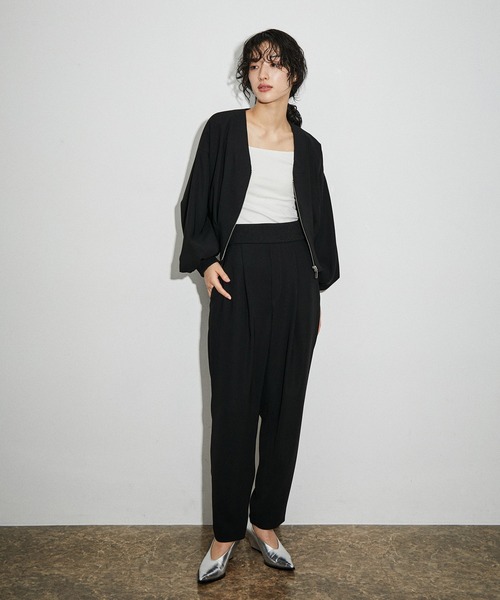 「ADAM ET ROPE'」 パンツ 36 ベージュ レディース_画像2