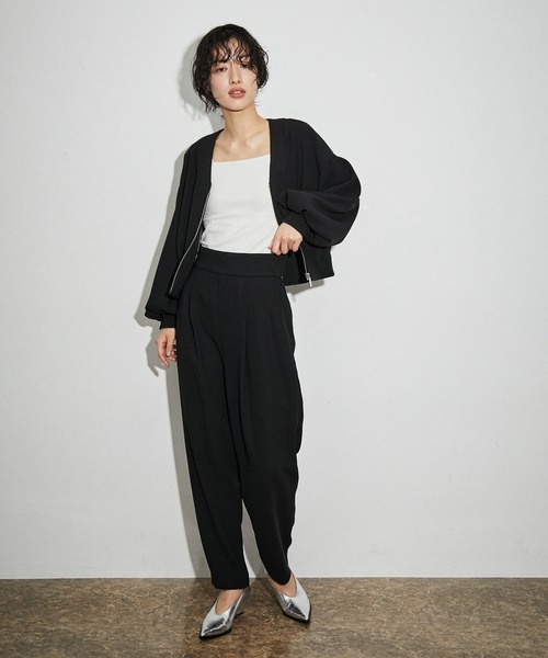 「ADAM ET ROPE'」 パンツ 36 ベージュ レディース_画像3