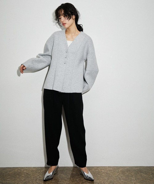 「ADAM ET ROPE'」 パンツ 36 ベージュ レディース_画像4