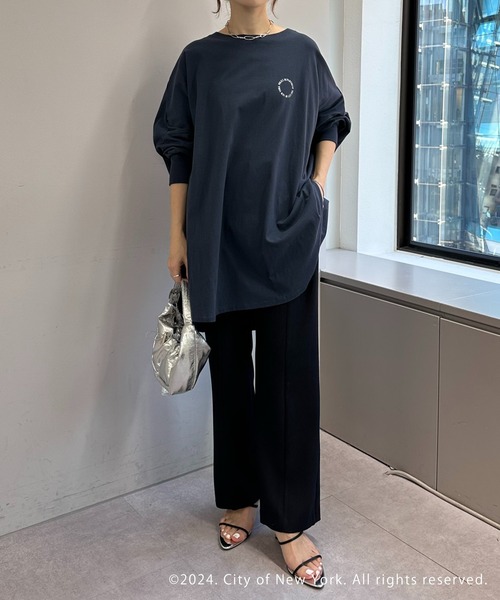 「GOOD ROCK SPEED」 長袖カットソー FREE ネイビー レディース_画像2