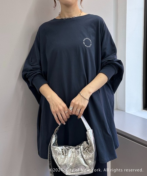 「GOOD ROCK SPEED」 長袖カットソー FREE ネイビー レディース_画像3