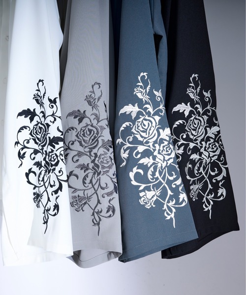 「Ellno Loset」 長袖シャツ LARGE オフホワイト メンズ_画像3